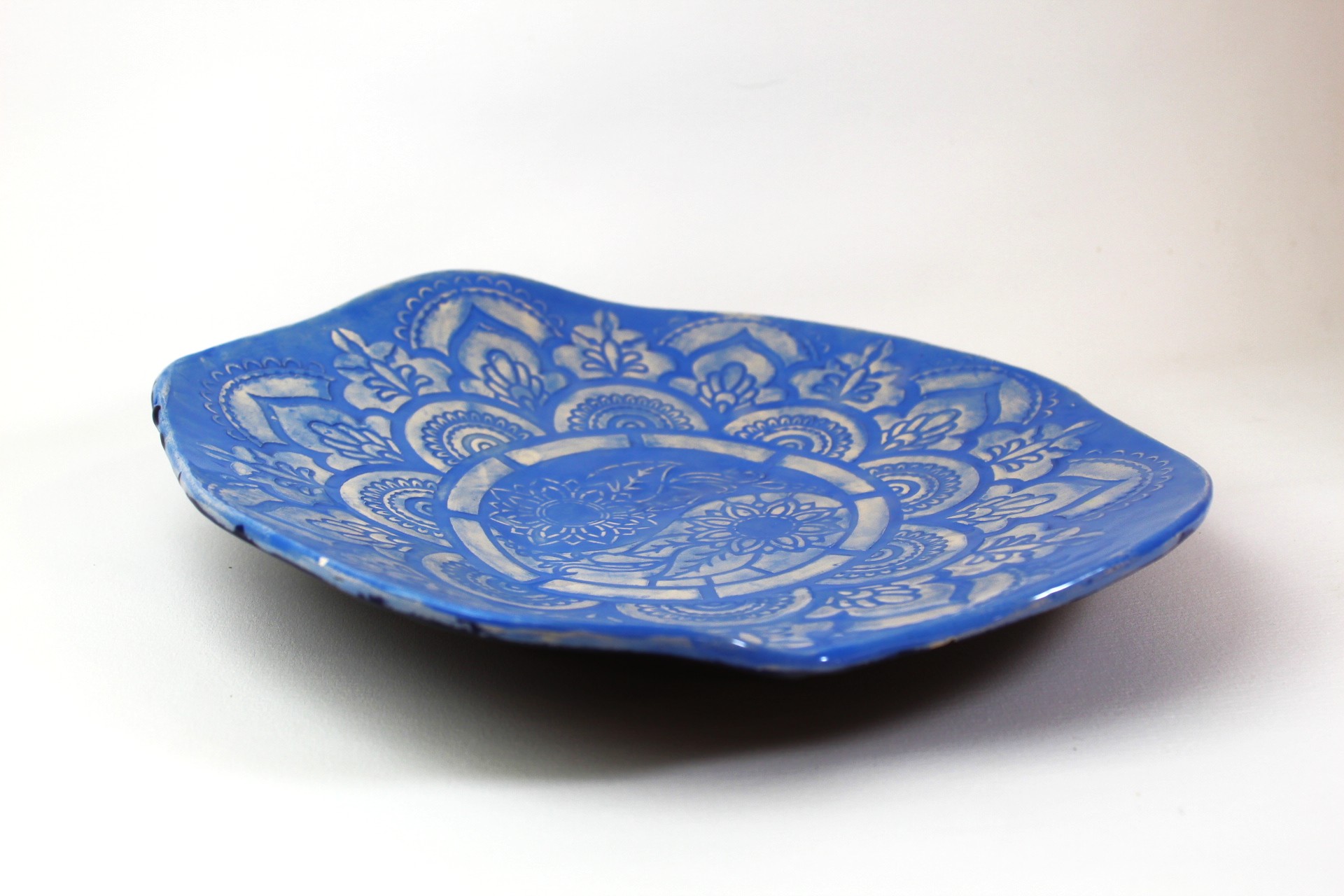 plato o fuente mediana mandala azul $20.000.- plato o fuente mediana mandala azul $20.000.-